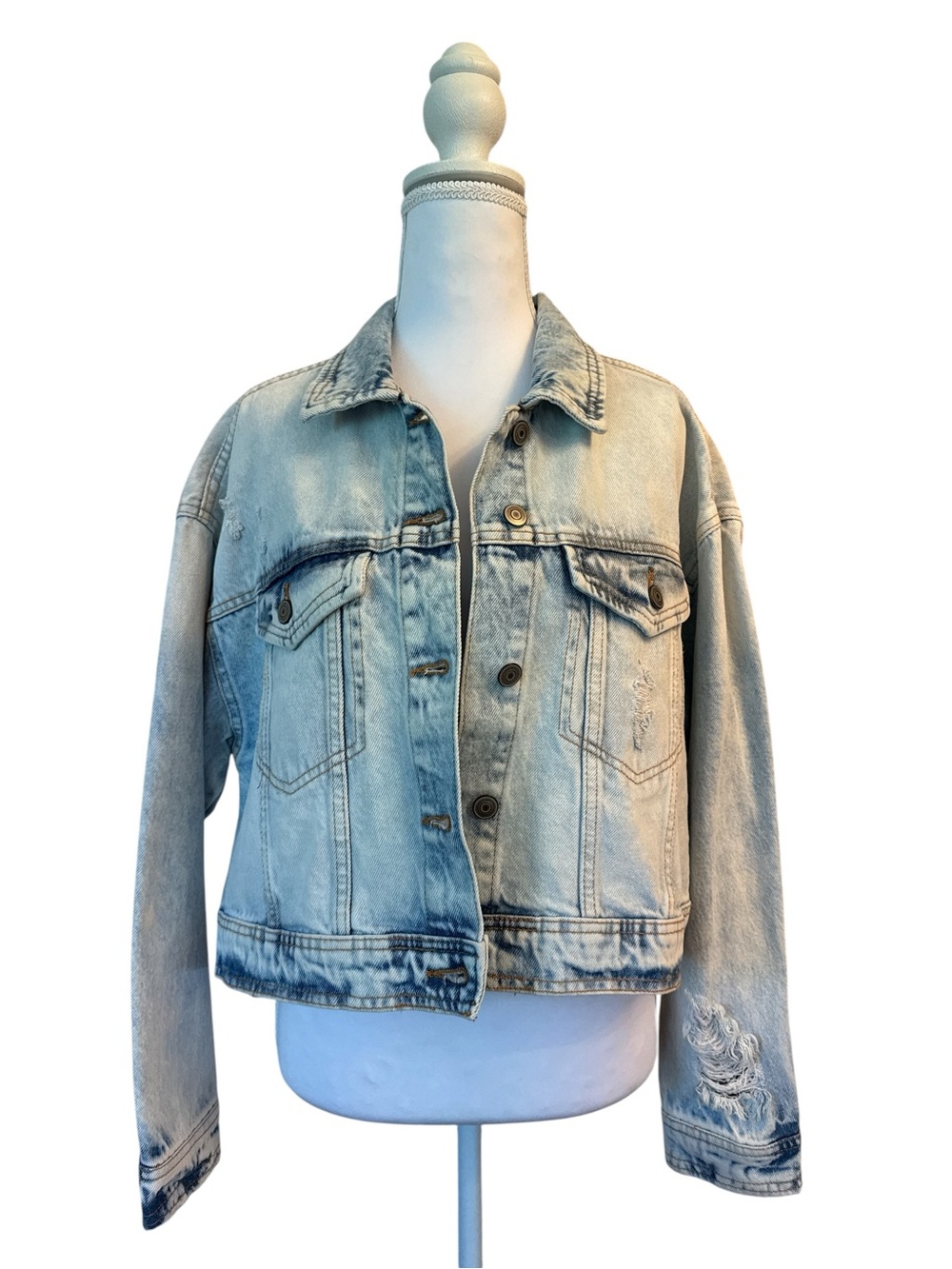 Celebrity Pink Light Wash Denim Jacket